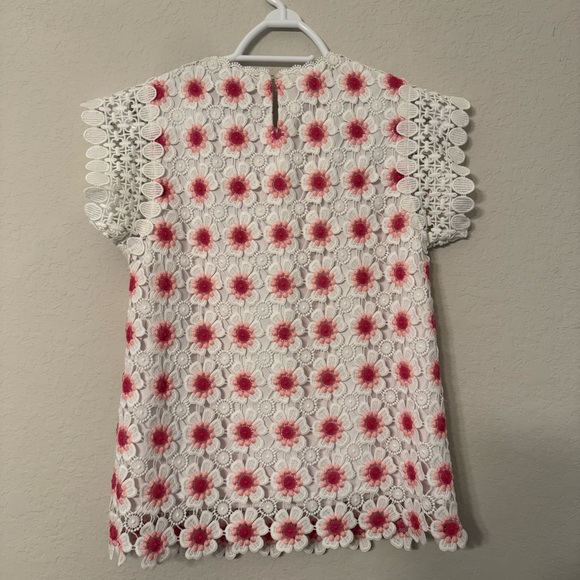 J. Crew Floral Crochet Top - Picture 4 of 5